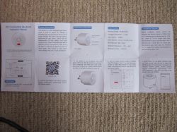 WiFi combustible gas alarm instruction manual with description, installation instructions, and specifications.