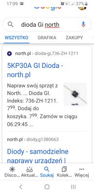 Co to za dioda o symbolu GI 3N z płyty od pieca gazowego Fondital?