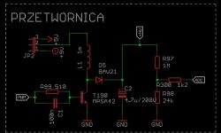 Voltage Converter Schematic for Nixie Tubes Voltage converter schematic for nixie tubes with MPSA42 and MC34064 circuits.