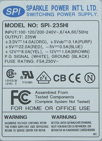 Sparkle Power model: SPI-235HI naprawa PP i co dalej?