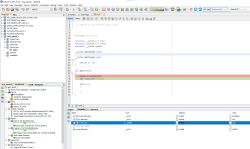 Zrzut ekranu MPLAB X IDE z kodem C i oknem Variables pokazującym zmienne typu __int24