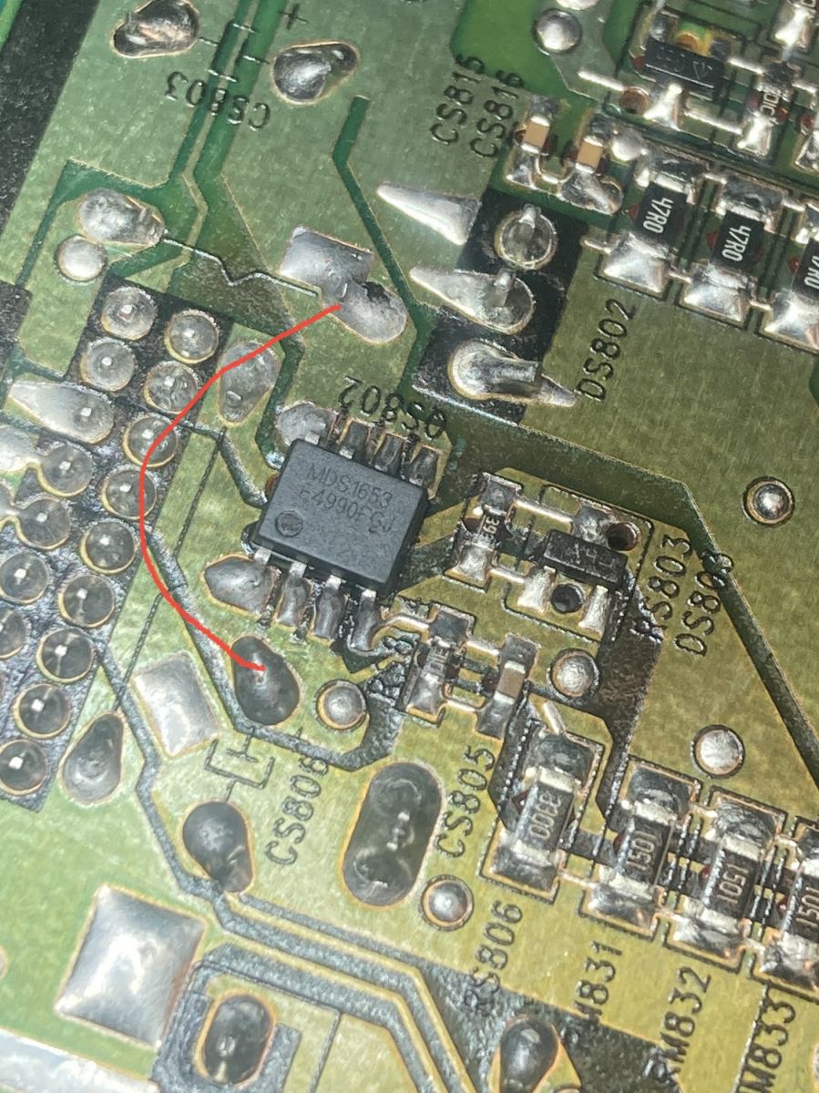 [Rozwiązano] Brak napięcia po stronie mosfetu MDS1653 w telewizorze ...