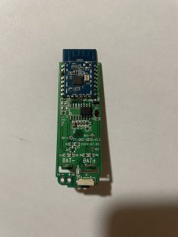 PCB with CB3S Module Electronic circuit board with CB3S wireless module on a white background.
