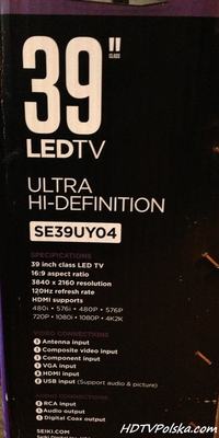 Super tani Monitor / telewizor 4K 3840 x 2160 za 699$ > Seiki Digital SE39UY0 Super tani Monitor / telewizor 4K 3840 x 2160 za 699$ > Seiki Digital SE39UY0
