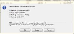 Brak możliwości utworzenia nowej partcji Windows 7 x64