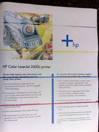 HP LaserJet 2600n - HP Color LaserJet 2600n poziome paski