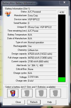 Sony Vaio PCG-71811M - Ładowanie baterii - mrugająca dioda ładowania Sony Vaio PCG-71811M - Ładowanie baterii - mrugająca dioda ładowania