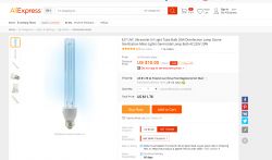 Mały test tanich lamp dezynfekcyjnych UV-C z aliexpress Mały test tanich lamp dezynfekcyjnych UV-C z aliexpress