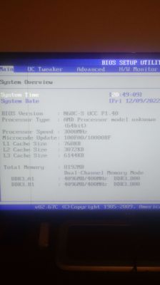 N68C-S UCC - rdzenie - odblokowanie rdzenia Zosma przez UCC, system nie wykrywa dwóch rdzeni