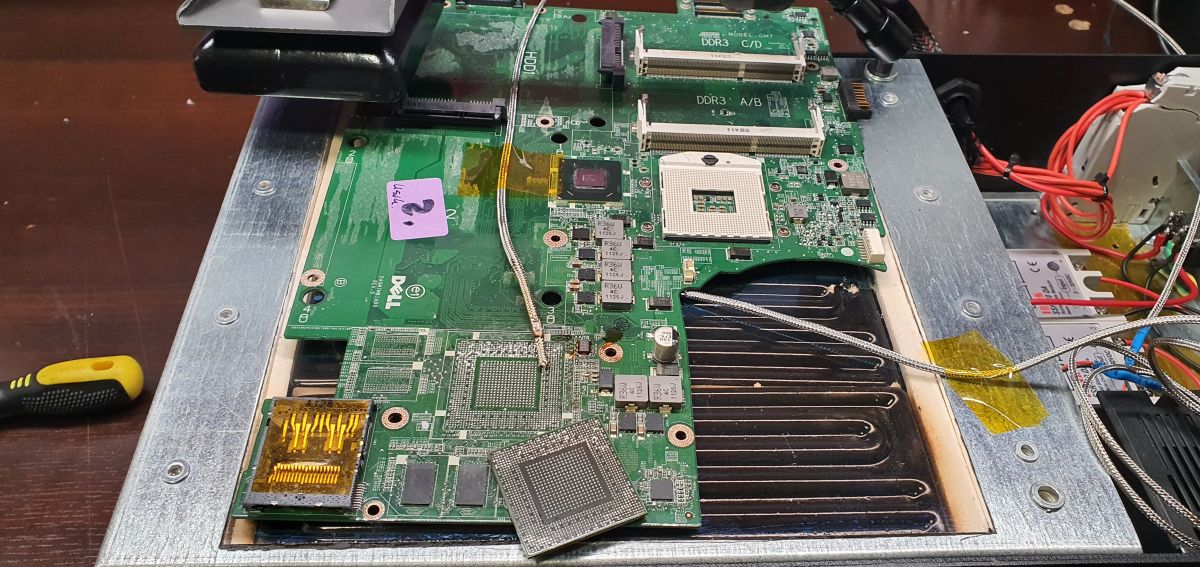 Moja stacja BGA DIY z grzałkami i sterownikami Rex C100