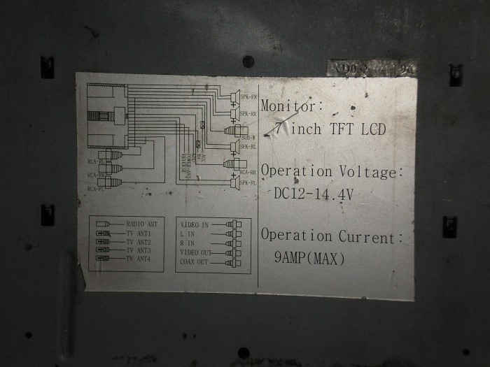 Radio DvD 7"cali (bezfirmowe?) - nie włącza się