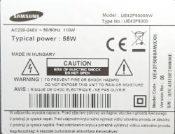 [Sprzedam] Telewizor Samsung UE42F5000AWXXH - matryca PRAWDOPODOBNIE sprawna