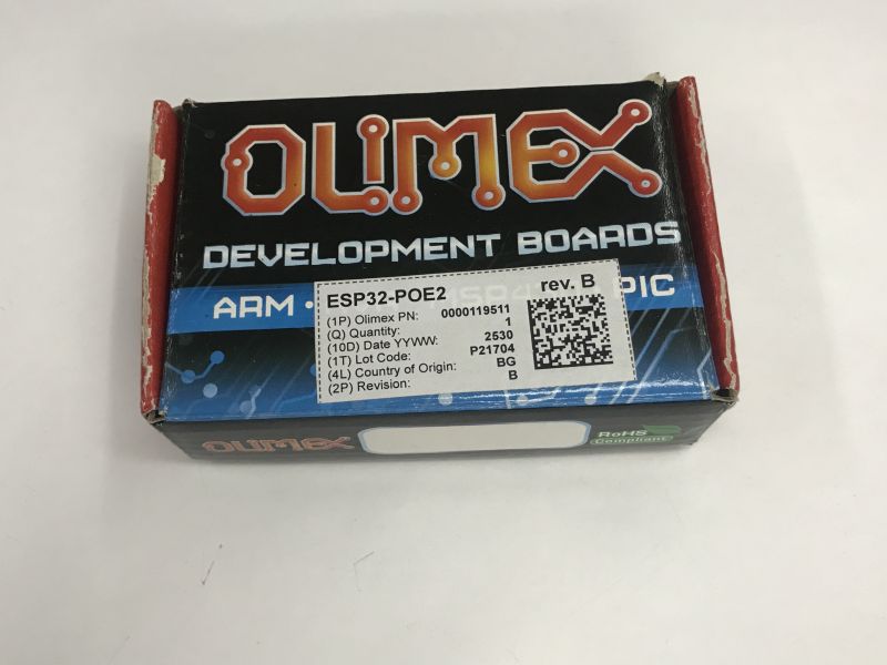 ESP32 board with Wi-Fi, wired Ethernet and PoE power supply – ESP32-PoE2 Olimex