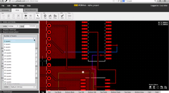 Pcbweb Nowe narzędzie do projektowania PCB dostępne za darmo online