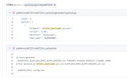 Script snippet from the OpenBK7231N project showing bootloader configuration.