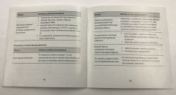 Rozdział instrukcji ZTE przedstawiający problemy i rozwiązania z łącznością i głosem