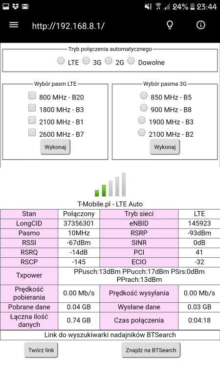 Niska prędkość internetu T-mobile do 20 Mb/s na routerze Huawei B525 - co robić?