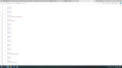 Screenshot of a web browser displaying a JSON page with variables.