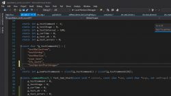 Screenshot showing source code in Microsoft Visual Studio.