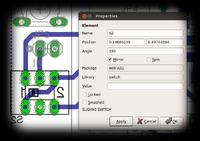 Eagle 6.3 Light - Edytor elementów - inny pierwszy pad
