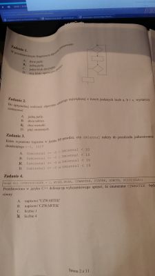 Zdjęcia arkusza egzaminacyjnego EE.09-X-19.06 - dyskusja o odpowiedziach