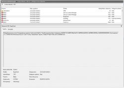 Zrzut ekranu dziennika zdarzeń systemowych z błędami systemu Windows.