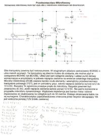 Prośba o weryfikację schematu wzmacniacza dla początkującego