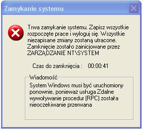 Windows XP Home SP3 - Samoczynne wyłączanie, komunikat błędu, Blaster ...