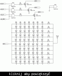 uC + PWM + Tranzystor + 70*LED