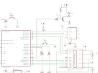 Atmega8-16PU + SHT11 + LCD2x16 + LED + SWITCH2