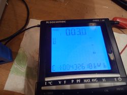 Analyzer - meter of 230VAC network parameters - single phase.