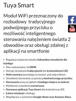 Tuya Smart Module Specifications Tuya Smart module for intelligent lighting control.
