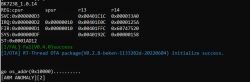 Screenshot of BK7238 boot logs with ARM ANOMALY error message.