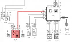 Citroen C5 - Pinout of the hydraulic suspension pump