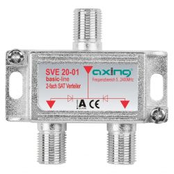 Prosty rozdzielacz sygnału antenowego z napisem 