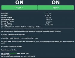 Dual Smart Socket Software Interface Screenshot of the software interface for a dual smart socket.