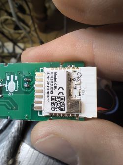 CBU Module on Circuit Board CBU module on a circuit board with label and QR code