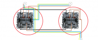 Connecting Two Lamps & Two Switches in Garage: Double Staircase Switches, Flush-Mounted & Wiring
