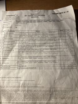 Zdjęcie specyfikacji komputera Komputronik Infinity X500.