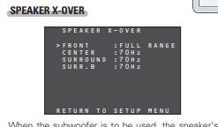 Jak ustawić Speaker X-OVER w Marantz 1501 dla Bose Acoustimass 15?