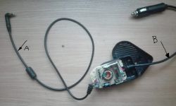 Czy tak przedłużony przewód wpłynie na działanie ładowarki (fotka)