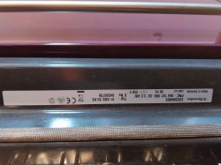Etykieta znamionowa piekarnika Electrolux z danymi technicznymi