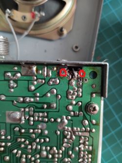 Uniden Pro 510XL - zwarcie, identyfikacja elementów