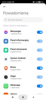 Jak wyłączyć powiadomienia po aktualizacji MIUI 12.5.15 na Redmi Note 8 Pro?