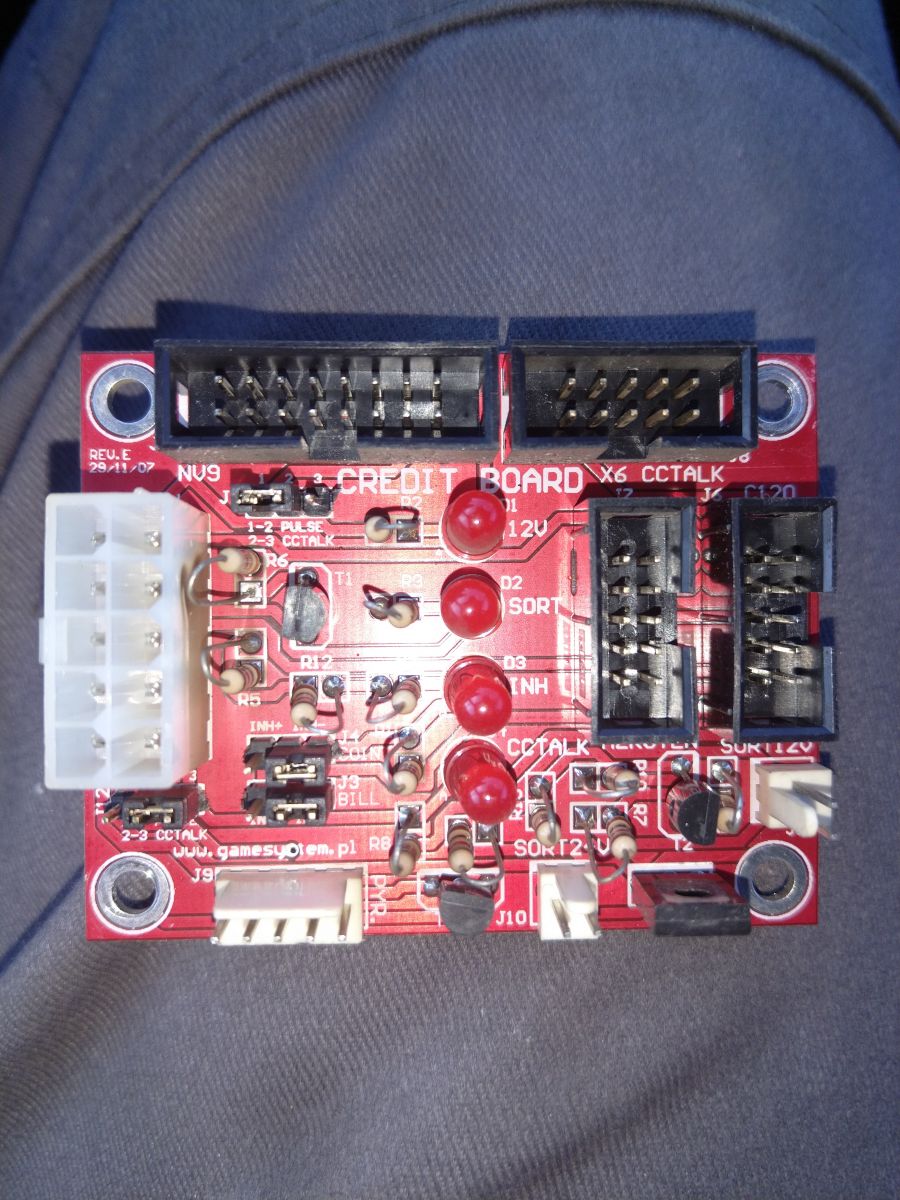 Creditboard X6 cctalk - Potrzebuje pomocy w naprawie, lub wyszukaniu ...