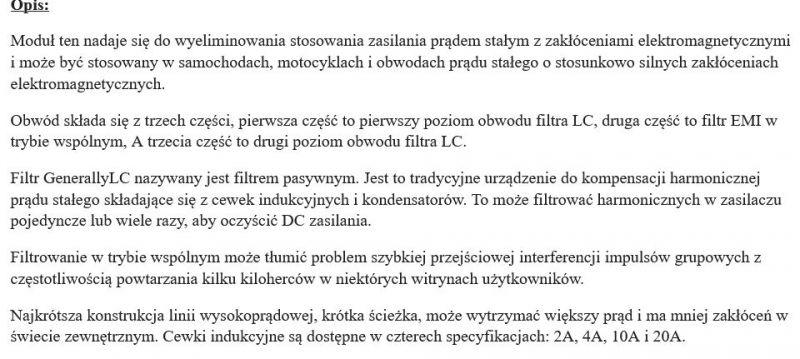 Budujemy wzmacniacz - filtr zasilania zakłóceń wysokiej częstotliwości