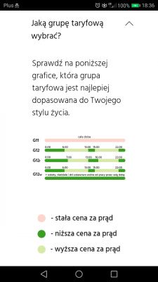 Energa - I decided to change the tariff from G12k to G11. I check the ebok and G