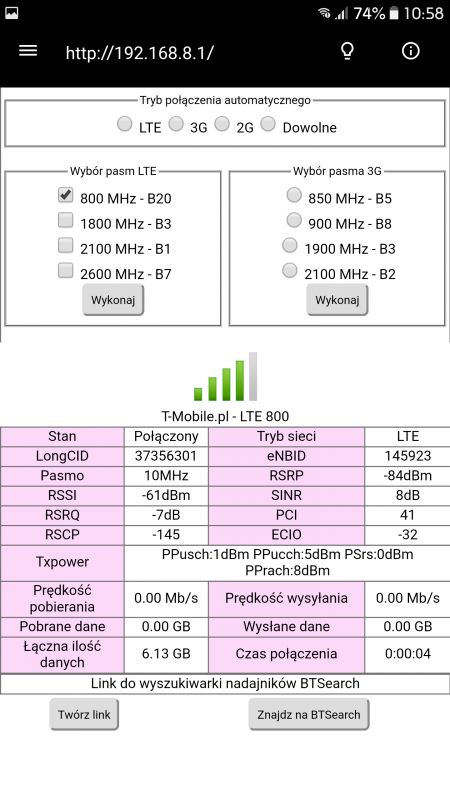 Niska prędkość internetu T-mobile do 20 Mb/s na routerze Huawei B525 - co robić?