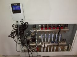Control / setting of underfloor heating and radiators (mixed).