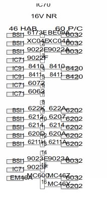 Peugeot 307 1.6 16V 2001 - pinout wtyczki IC70 w przelotce drzwi kierowcy